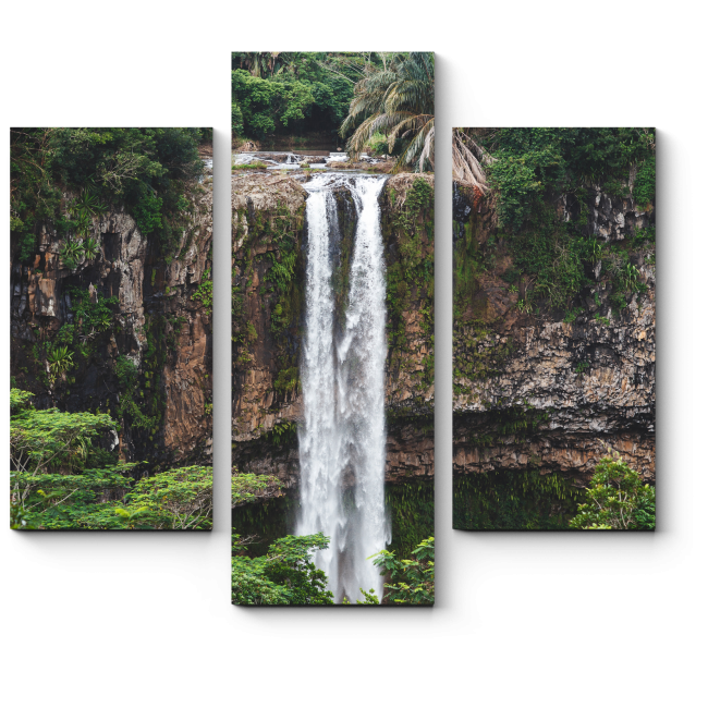Модульная картина Водопад в сердце тропиков