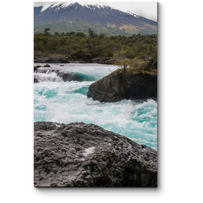 Модульная картина Водопады в чилийском национальном парке 