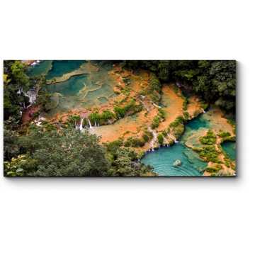 Модульная картина Кристально чистая река в Гватемале