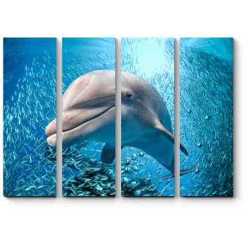 Модульная картина Улыбка дельфина