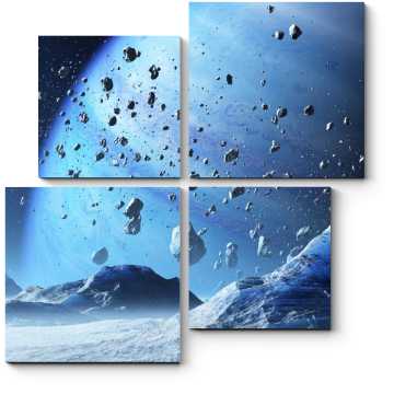 Модульная картина Метеоритный дождь