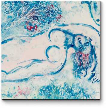 Модульная картина Nu rose reposant, Марк Шагал