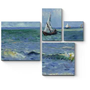 Модульная картина Морской пейзаж в Сен-Мари, Винсент Ван Гог