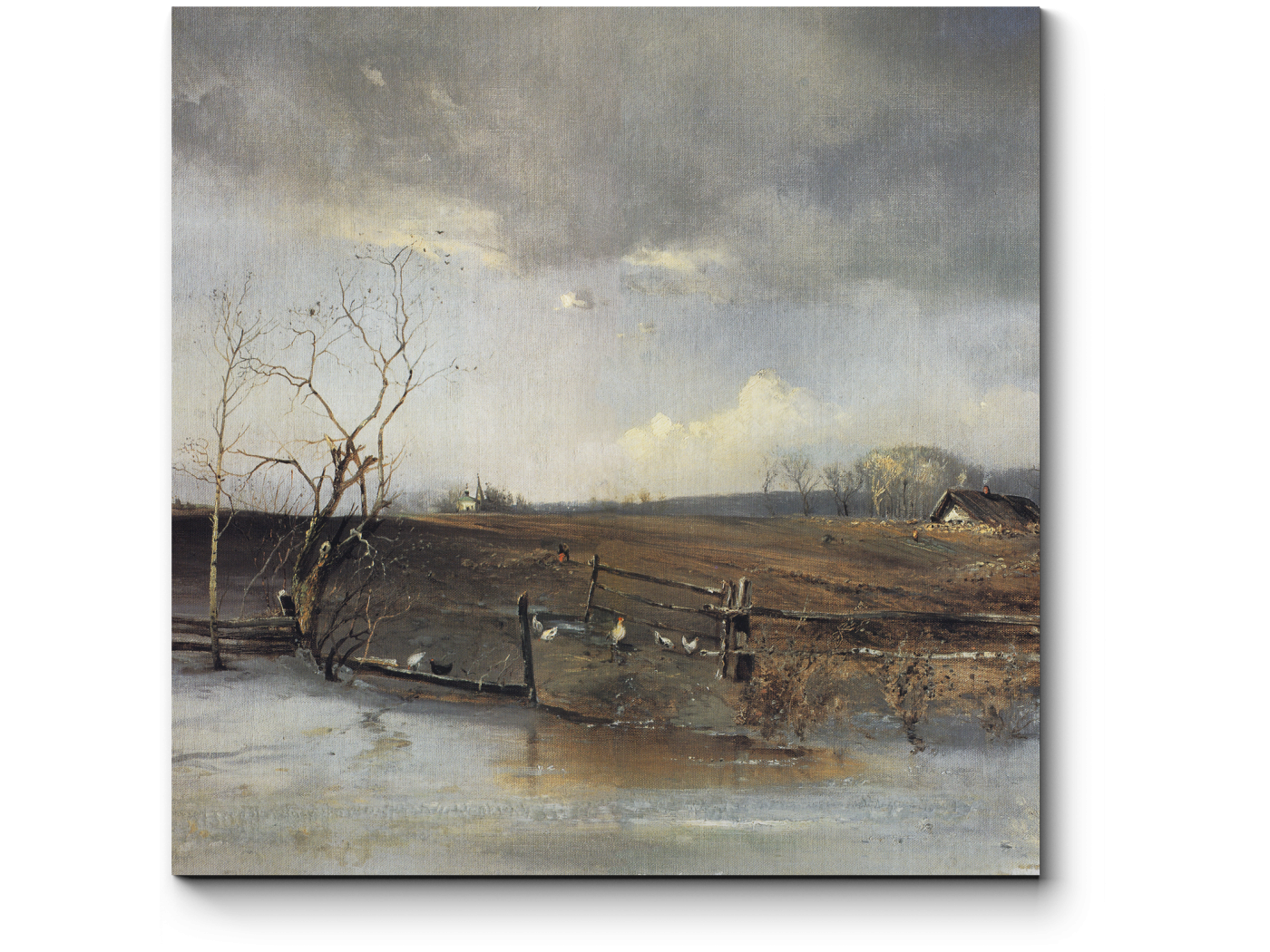 

Модульная картина Picsis, Весна. Огороды, Алексей Саврасов (20x20)