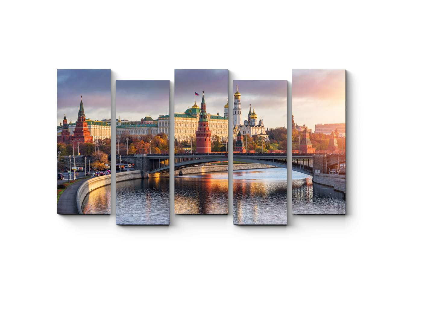 

Модульная картина Picsis, Лучи утреннего солнца над Кремлем, Москва (20x20)