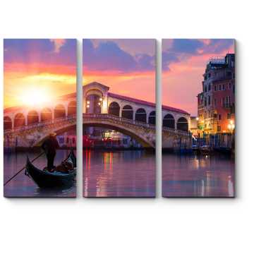 Модульная картина Мост Риальто в Венеции