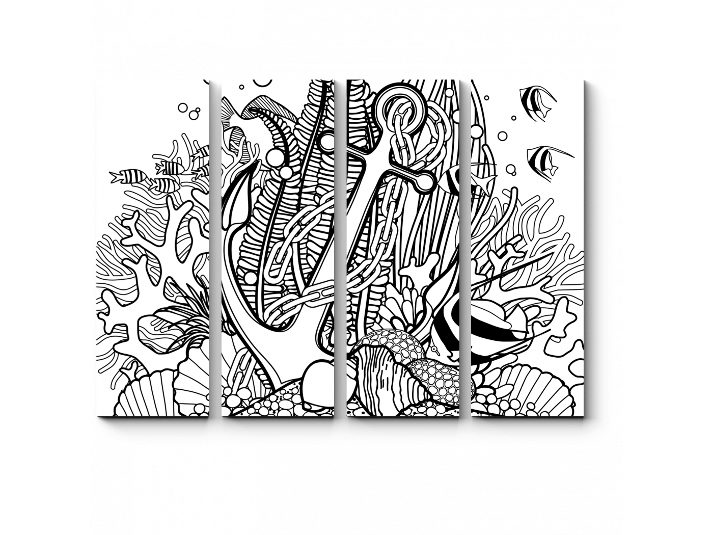 

Модульная картина Picsis, На морском дне (20x20)