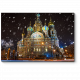 Модульная картина Спас на Крови зимним вечером, Санкт-Петербург