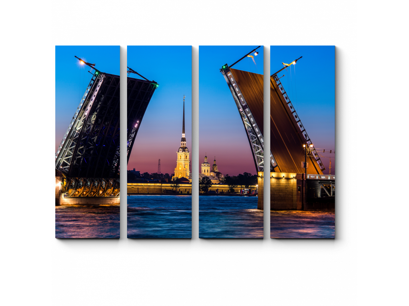 

Модульная картина Picsis, Разводные мосты Санкт-Петербурга (20x20)