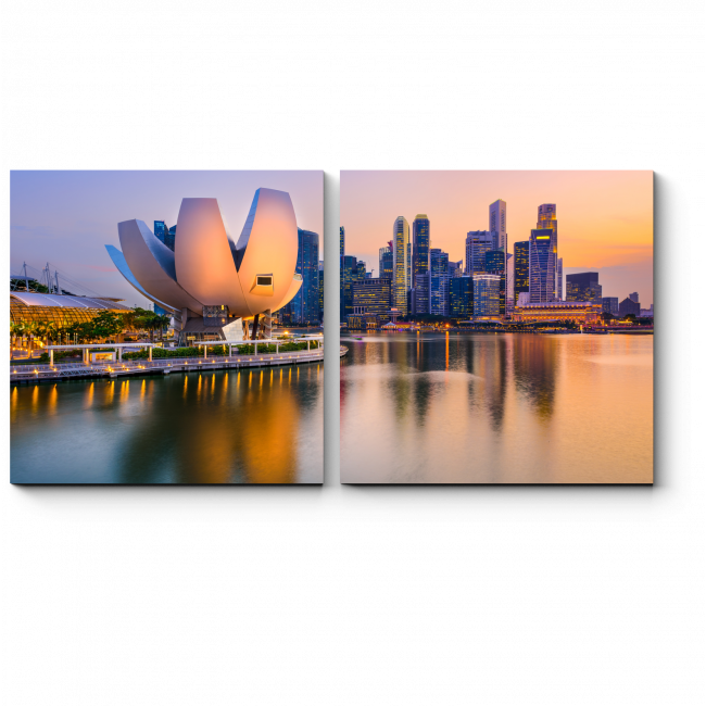 Модульная картина Небоскребы Сингапура