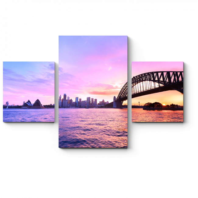 Модульная картина Неповторимая панорама Сиднея