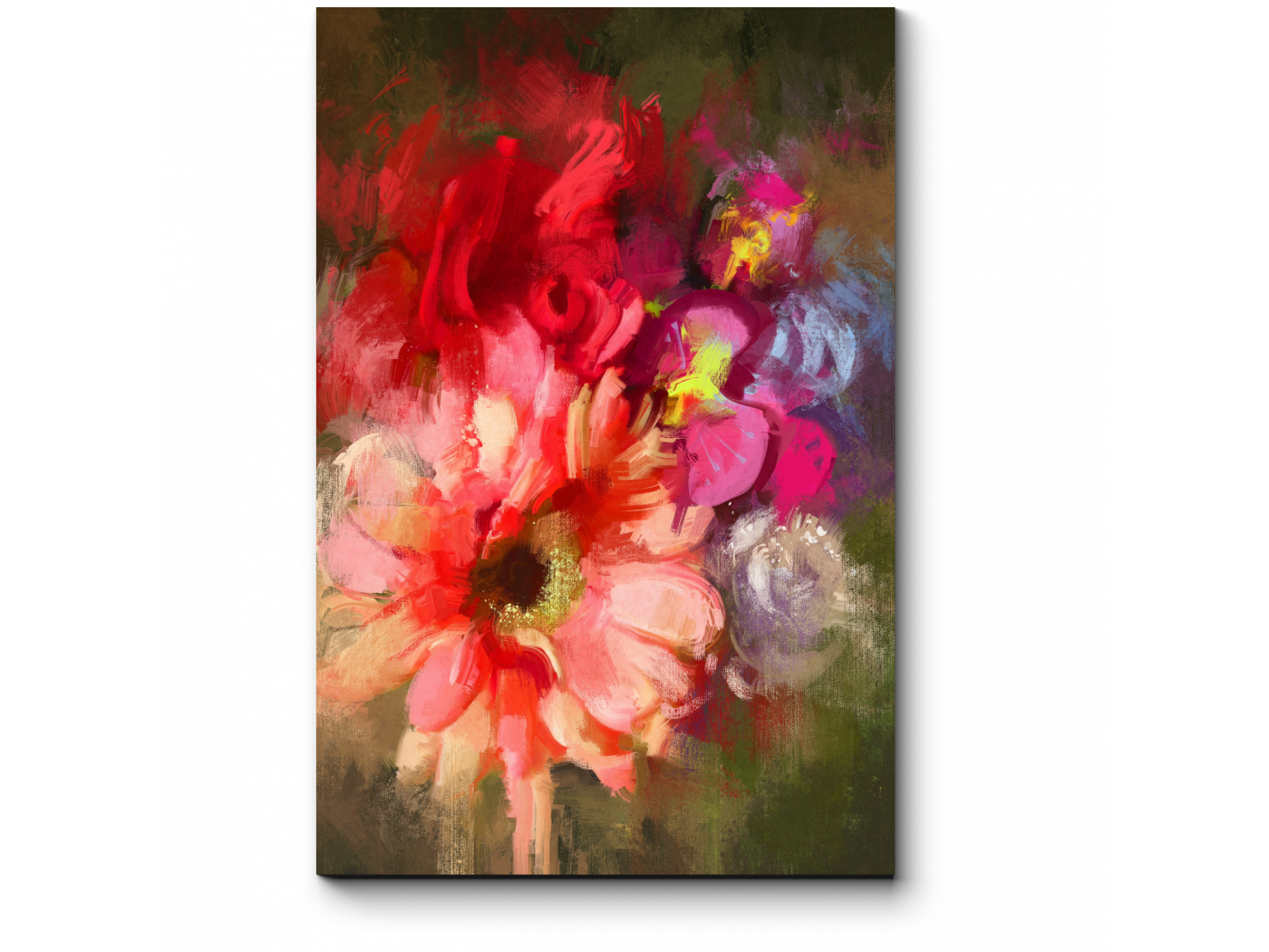 

Модульная картина Picsis, Розовый букет (20x20)