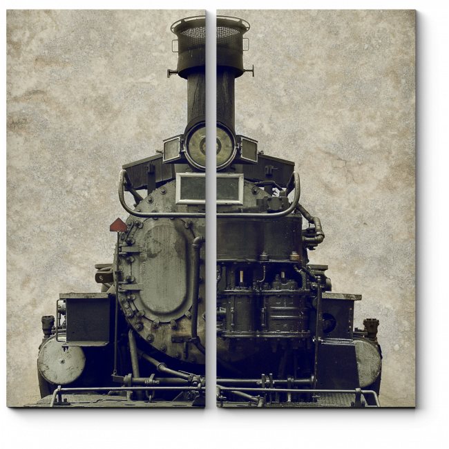 Модульная картина Ретро локомотив