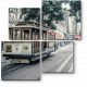 Модульная картина Ретро трамвай