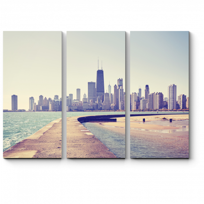 Модульная картина Прекрасный вид на Чикаго 