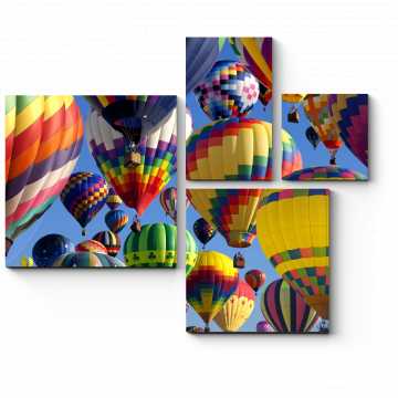 Модульная картина Фестиваль воздушных шаров, Нью Джерси