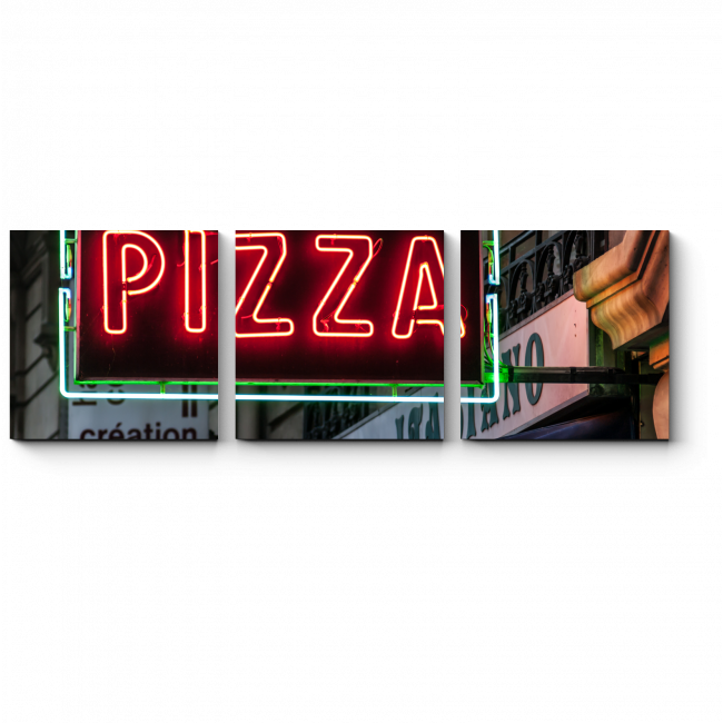 Модульная картина Парижская пиццерия
