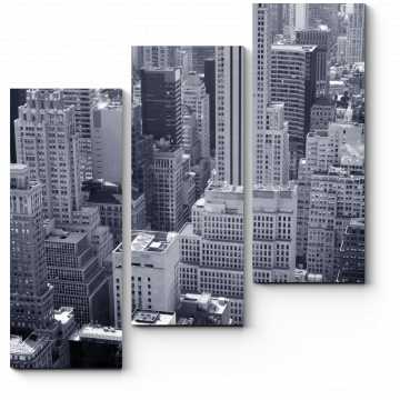Модульная картина Черно-белый Нью-Йорк
