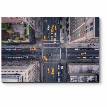 Модульная картина Нью-Йорк с высоты