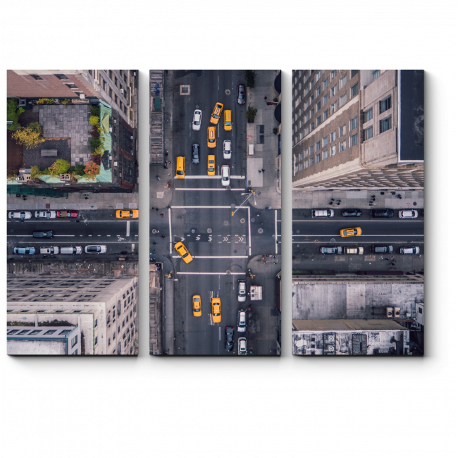Модульная картина Нью-Йорк с высоты