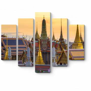 Модульная картина Закат в Банкоке