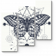Модульная картина Эскиз бабочки