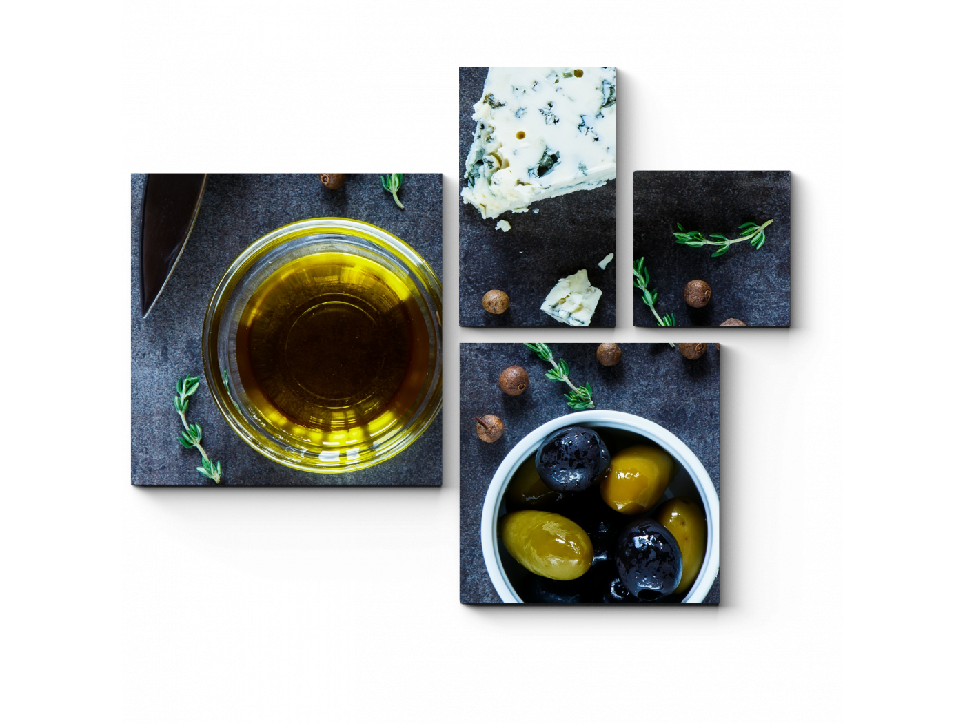 

Модульная картина Picsis, Полезный перекус (20x20)