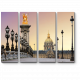 Модульная картина Великолепный рассвет в Париже
