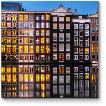 Модульная картина Огни Амстердама