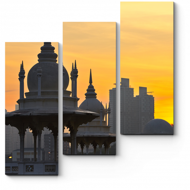 Модульная картина Куала-Лумпур на рассвете