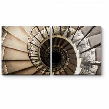 Модульная картина Винтовая лестница