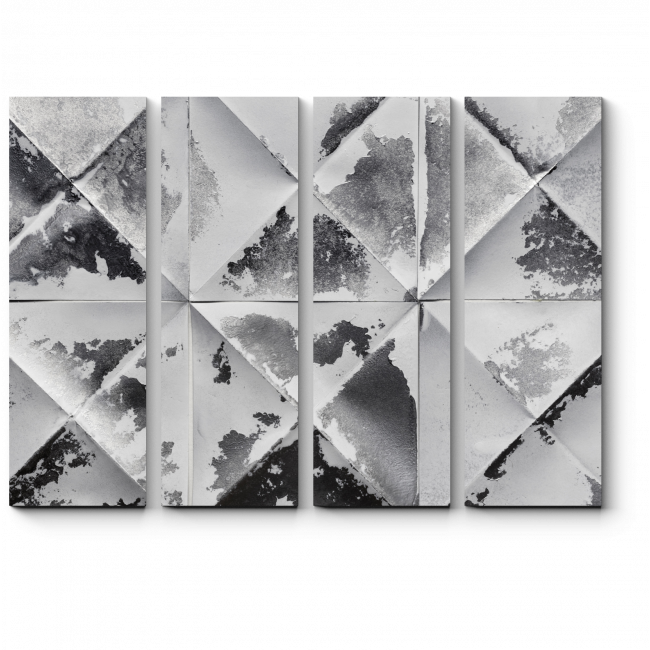 Модульная картина Черно-белая геометрия улиц купить в Москве и СПБ, цена 3  000 руб. | Picsis.ru