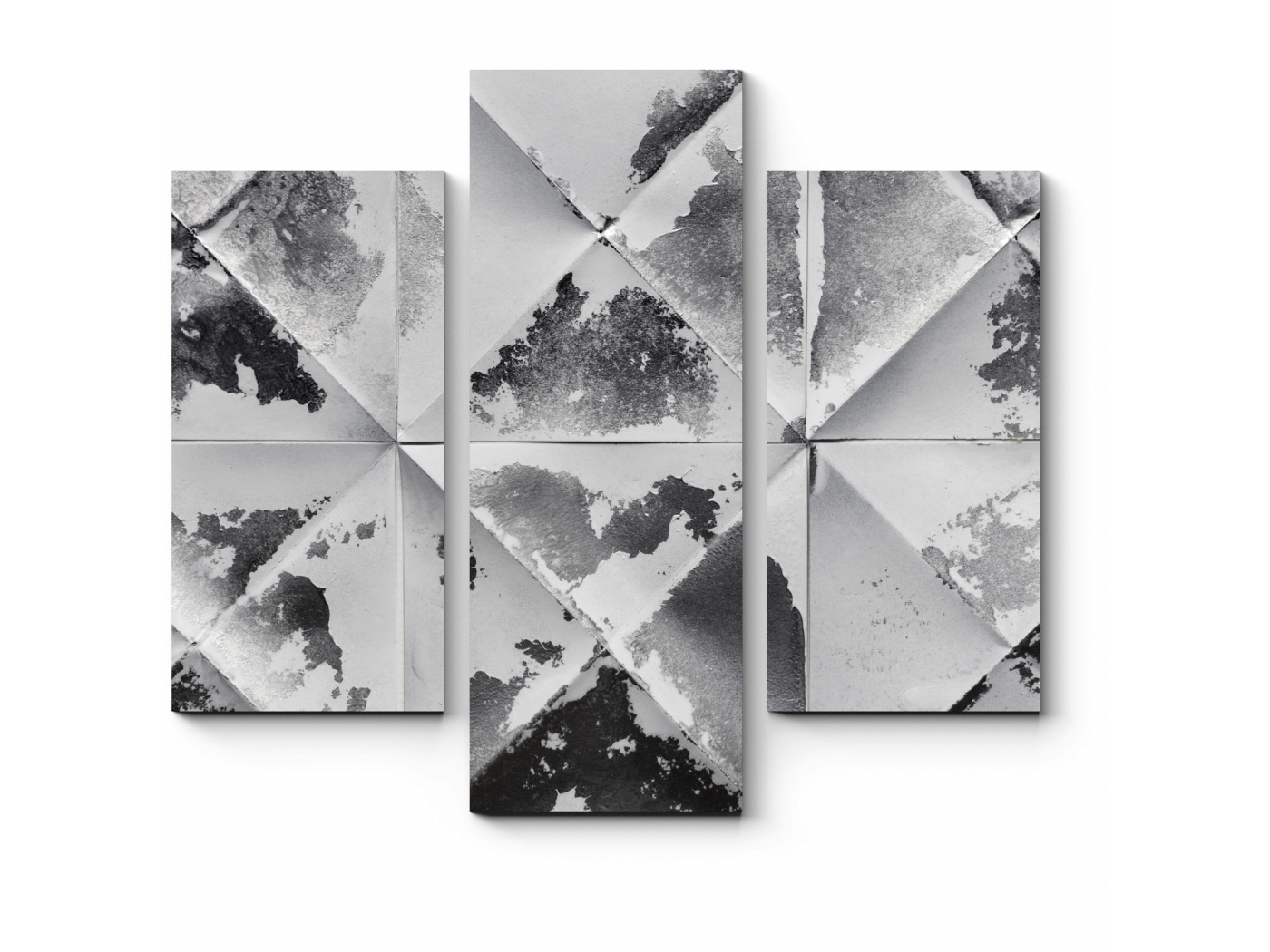 

Модульная картина Picsis, Черно-белая геометрия улиц (20x30)