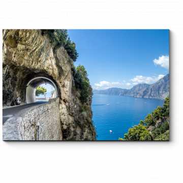 Модульная картина Тоннель на побережье Италии 