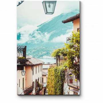 Модульная картина Вид на улицу в Италии