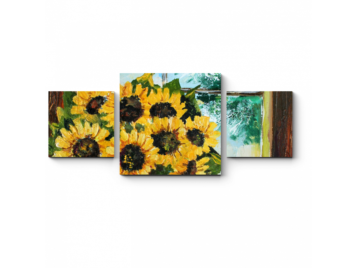 

Модульная картина Picsis, Прекрасный натюрморт с подсолнухами (20x20)