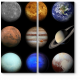 Модульная картина Планеты солнечной системы