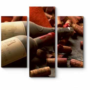 Модульная картина Коллекционное вино