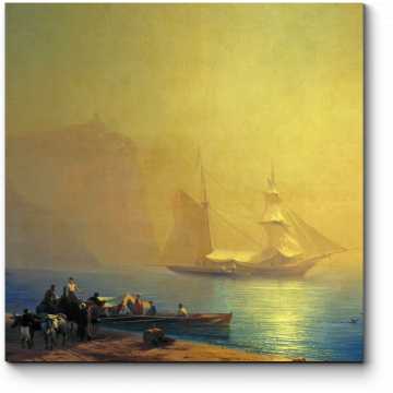 Модульная картина Утро на морском берегу. Судак. 1856 год.