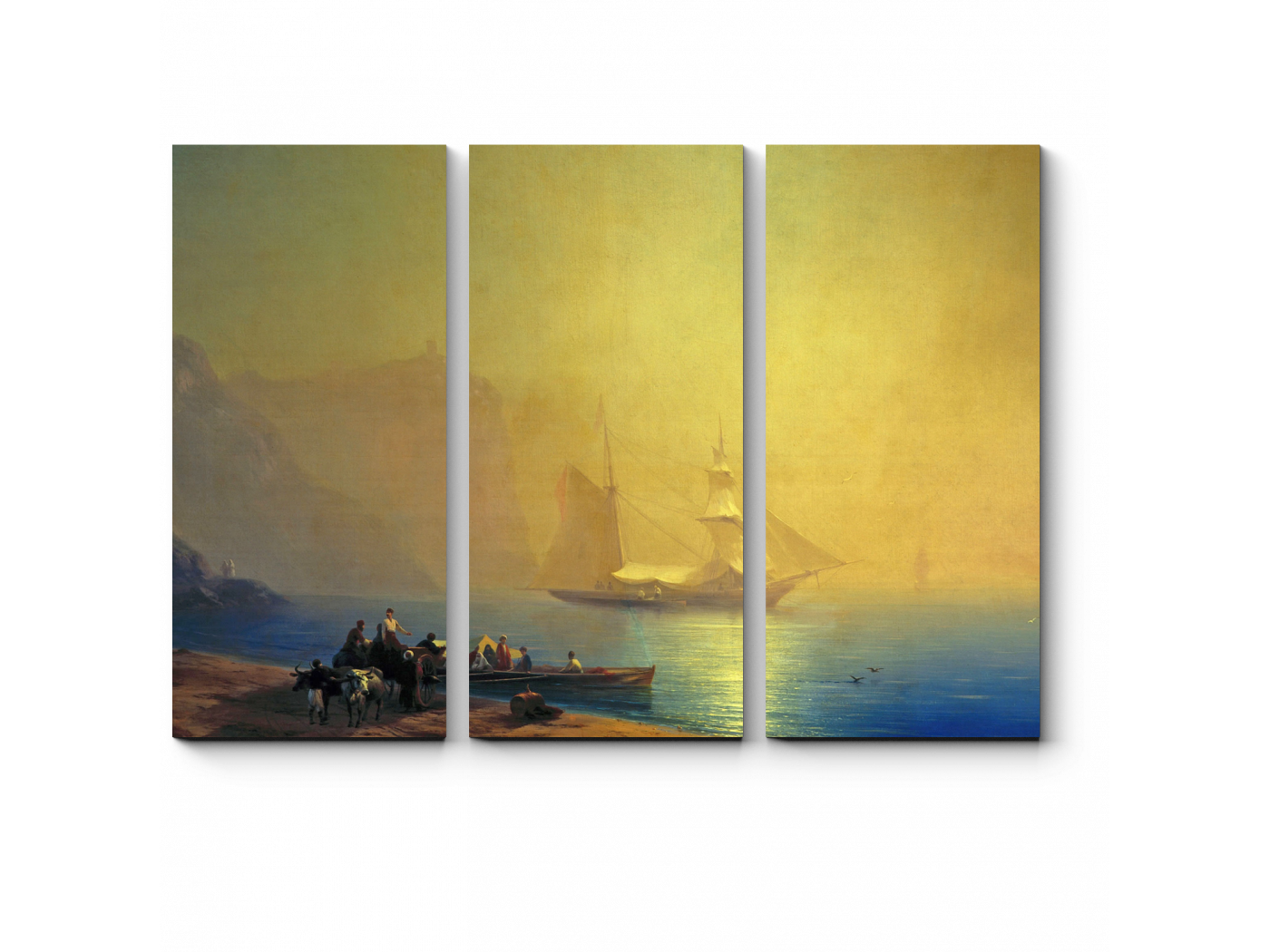 

Модульная картина Picsis, Утро на морском берегу. Судак. 1856 год. (20x20)